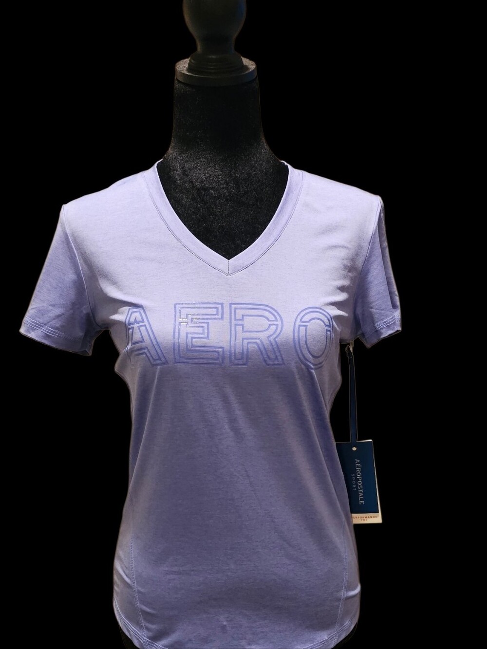 👕✨️NWT- Aeropostale Lavender V-Neck AERO Logo Tee - Women